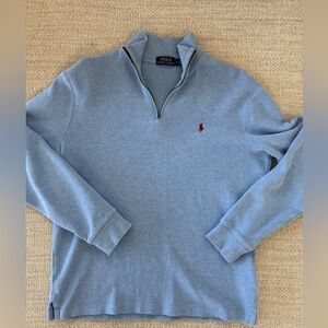 POLO Ralph Lauren Light Blue Half-Zip Sweater